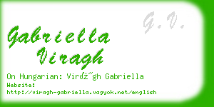 gabriella viragh business card